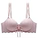Produktbild YLISHI Sexy Push Up BH Dünne Cup Dünn Schultergurt Kordelzug Frauen BHs - Rosa - 80B