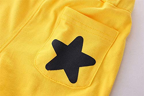 Littlespring Summer Tracksuit For Girls Stars Sleeveless Tank Top And Shorts Red 12-18 Months #TOP6