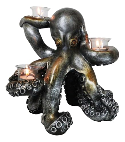 Octopus Candle Holder Statue