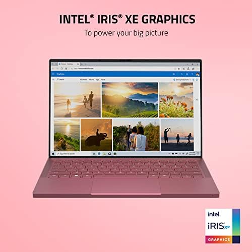 Razer Book 13 - Ultra Lightweight Productivity Laptop (13.4 Inch Touch FHD-60Hz Display, Intel Core i7-1165G7, 16GB RAM, 512GB SSD, Iris Xe, Windows 11) UK Layout | Quartz