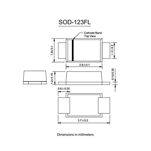 10Pcs Ssm5819Slpt Schottky Barrier Diode Sod-123 Marking S4 (Replace For 1N5819W 1N5819) #TOP1