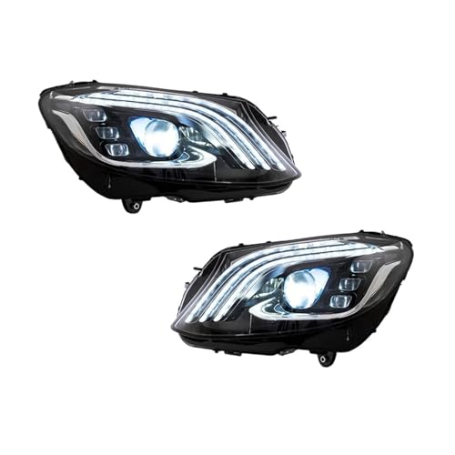 Faros LED para coche Benz GLK W205 con sistema Plug and Play y luces antiniebla