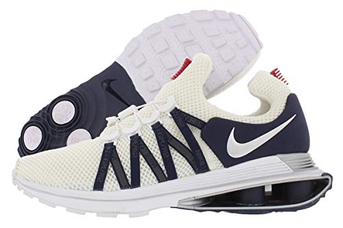 Nike Shox Gravity Men's Running Shoe (11.5 M US, White/Metallic Silver-White-Obsidian)