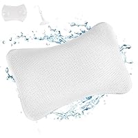 VMUTGA Badewannenkissen, Ergonomisches Kissen für das Badezimmer, Badekissen mit 2 starken Saugnäpfen, Spa-Badewannenkissen für Optimale Nacken Entspannung