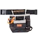 HORUSDY 8 Pockets Tool Belt,Oxford cloth Electrician Tool Pouch, Tool Bag with Poly Web Belt Pouch, with Adjustable Waist Strap