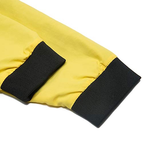 Madhero Mens Windbreaker Jacket Lightweight 90S Retro Wind Breakers Military Black Size L #TOP3