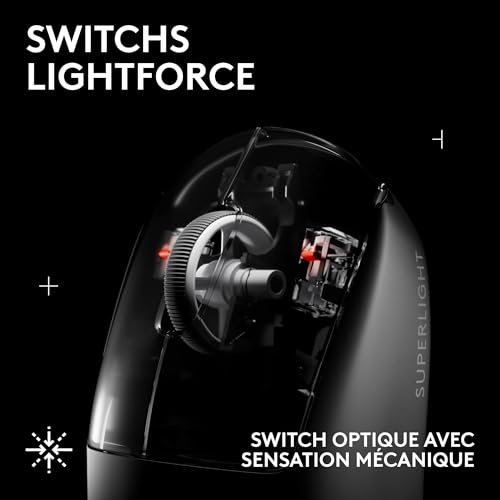 Souris gaming sans fil Logitech G PRO X SUPERLIGHT 2 SE blanche pour PC Mac