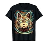 Abstract Cat Design Funny Cat Lover Design