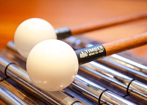 Timber Drum Co. T2Hp, Made In U.s.a. Pair Of Hard Polymer Mallets For Energy Chime, Xylophone, Wood Block, And Bells #TOP6