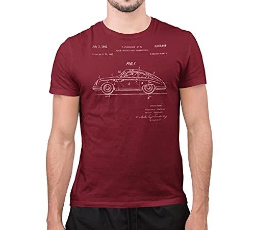 I Crave Cars Porsche T Shirt 1962 356 European Sports Car Patent T Shirt