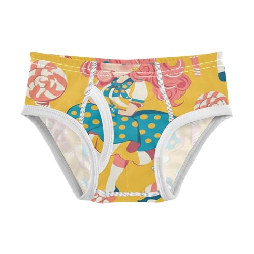 KLL Lollipop Girl Little Boys Pure Cotton Athletic Underwear Cute Children Undies - Main Image
