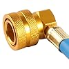 Tiardey Car Air Conditioning Refrigerant Charging Hose With Pressure Gauge Car Air Conditioning Refrigerant Charging Hose Kit For Car Air Conditioning Refrigeration #5