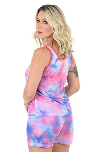 Kit 2 Pijamas Curto Ayron Tie Dye Adulto Feminino Curto Estampas Sortidas (M)
