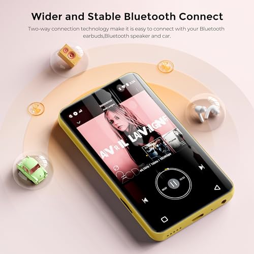 Image of 160GB MP3 Player with Bluetooth and WiFi, innioasis Music Player with Spotify,Pandora,Amazon Music,4 inch Touch Screen Android MP4 MP3 Player for Kids with Libby,Audible(Black Gold)
