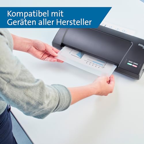 Dahle Laminierfolien A4, 160 Micron (2x80) - 100 Stück - Hochwertiger Schutz für wichtige Unterlagen und Fotos, Glänzend