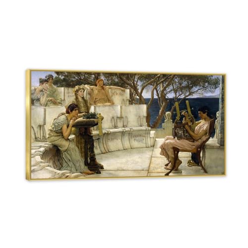 Tableaux sur Toile Sappho et Alcaeus pour Salon Élégant MOBYAT