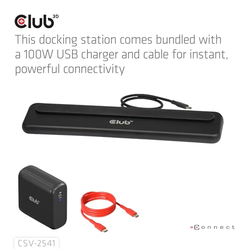 Station d'accueil USB-C Club3D CSV-2541 Triple Display avec alimentation 100W - 7
