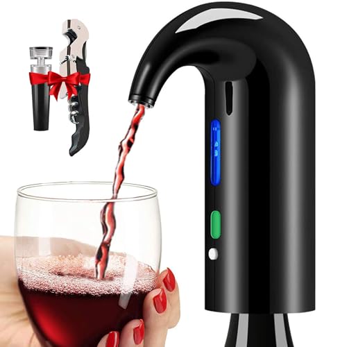 Aireador eléctrico de vino de alta calidad, el regalo portátil ideal para aficionados 2