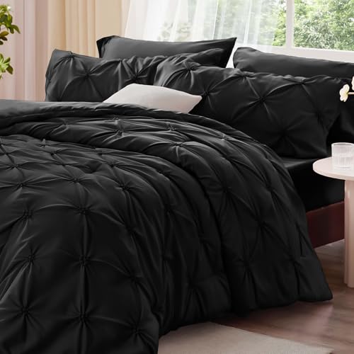 Image of BEDELITE Twin Comforter Set Black,Lightweight & Soft Comforter