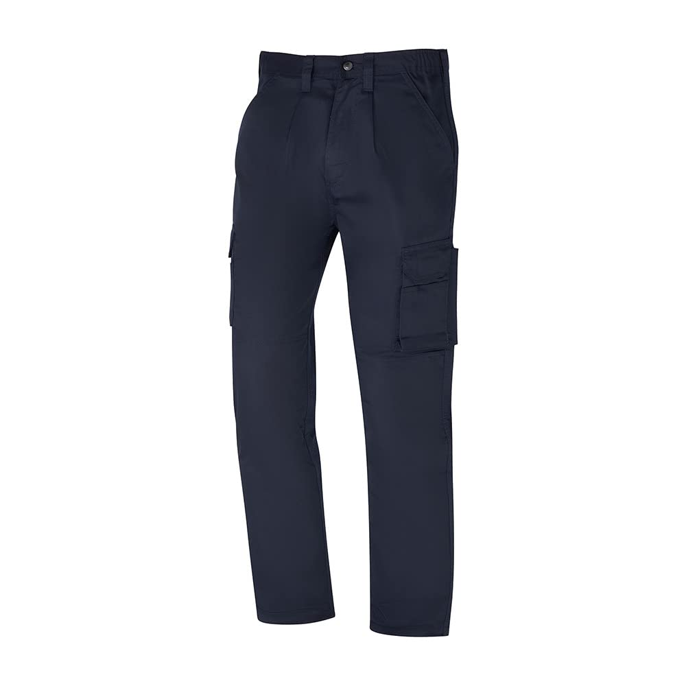 ORNØRN International Work Trousers Men (2500) Heavyweight Black Cargo Mens Trousers with Kneepad Pocket, Work Utility & Safety Trousers with Pockets, Durable, Machine Washable