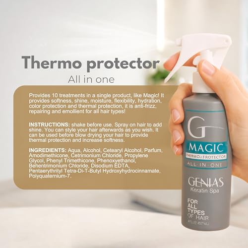 Spray protector térmico para cabello Genia's Keratin Spa miniatura 2