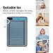 Bedwetting Alarm Pad for Boys and Girls, USB Rechargeable, Pee Alarm with Music Optional and Volume Control, Potty Training Urinary Mat for Children,Black