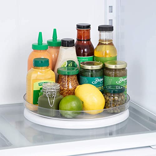 YouCopia FridgeView Fridge Turntable, Lazy Susan Organizer for Refrigerator Storage, 11” , White - Additional View