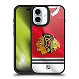 Head Case Designs Officially Licensed NHL Jersey Chicago Blackhawks Gel Armor Case [Military Grade Drop Protection] Compatible with Apple iPhone 16