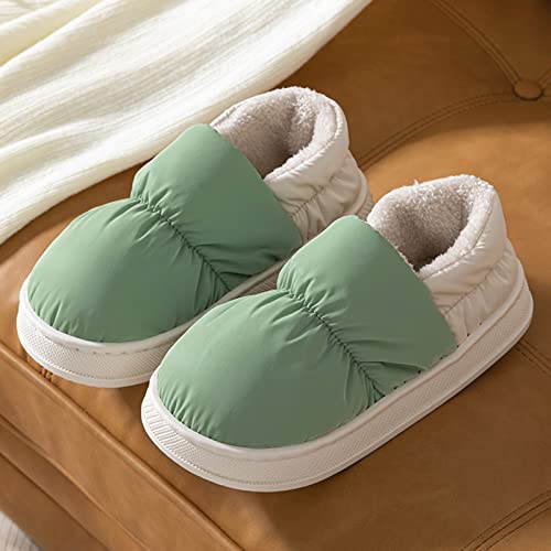 Yuhaotin House Slippers For Women Memory Foam Women Slippers Autumn And Winter Comfortable And Fashionable Indoor And Outdoor Flat Fuzzy Slippers For Women Outdoor Orthotic Preppy Slippers #TOP4