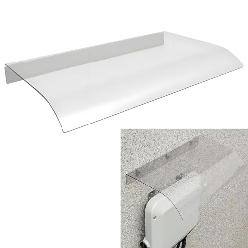 Protectores de lluvia de goma para ventanas y puertas exteriores con toldo curvo transparente