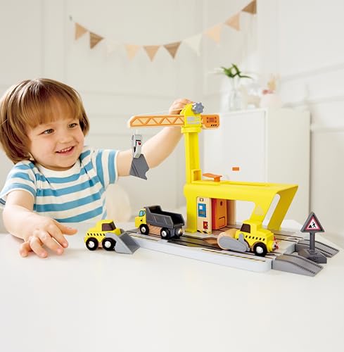 Grue de Construction Hape pour Enfants avec Ensemble Extensible - 4