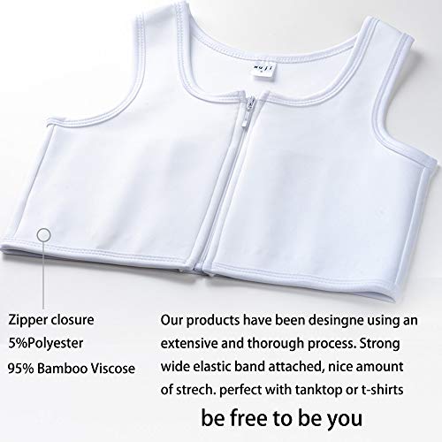 XUJI Women FTM Transgender Tomboy Trans Chest Binder Tank Top (W-S)