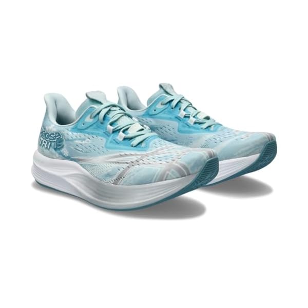 ASICS Women's Noosa TRI 15 Running Shoes, 12, Soothing SEA/Pure Silver - Image 3