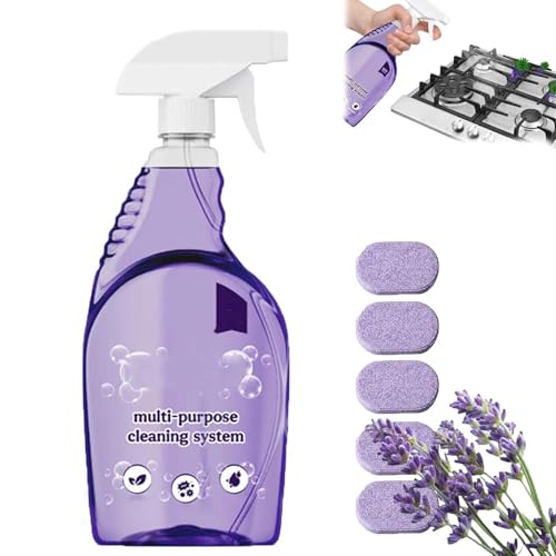 Drclean Spray nettoyant pour four, nettoyant en spray pour four, nettoyant multi-usages pour la maison, la cuisine, la salle de bain, nettoyants multi-surfaces avec tablettes de nettoyage concentrées