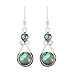 Genuine Labradorite 925 Sterling Silver Overlay Handmade Fashion Earrings Jewelry
