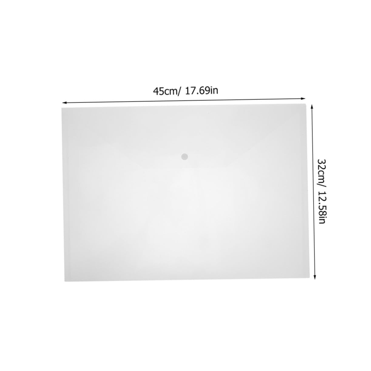 Bolsas de Almacenamiento de Archivos A3 20 Unidades Transparentes Botón a Presión, Bolsa Porta Documentos de Plástico Resistente para Oficina y Papelería