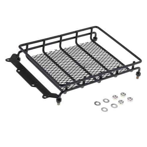 drburpily Premium Roof Luggage Rack 110 Waterproof Cargo Travel Rack Accessory For RC Model Vehicles And Trucks Luggage Carrier Basket Metal Car Holder