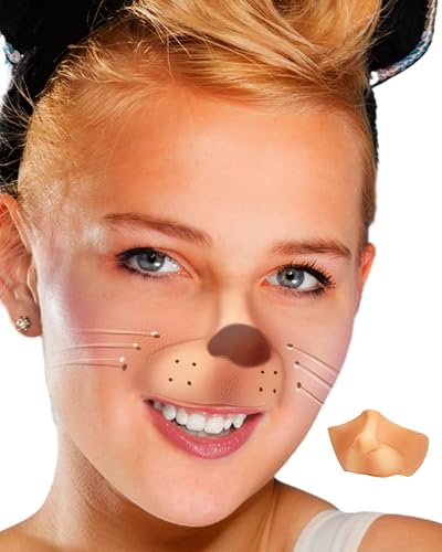 Libima 1 Pcs Christmas Costume Latex Mouse Nose Christmas Latex Prosthetic Faux Mouse Nose Costume for Face Skin (S)