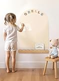 Orelle MagicWall | Magnetic Arch Wall Decal – Repositionable & Renter-Friendly | Peel & Stick Magnetic Wall Decal Chalkboard | Playroom Essentials | Midi 20 x 26” | Cream