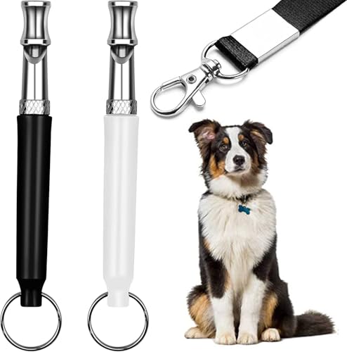 2PCS Silent Dog Whistle Suitable for Long-Distance Recall Training Suitable for Various Dog Breeds (Such as Golden Retrievers German Shepherds Labrador Retrievers