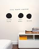 BLIK Dan Golden Time Machine Removable Wall Decal | Officially Licensed Dan Golden Art | Funny Wall Art | 37 x 21 Inches
