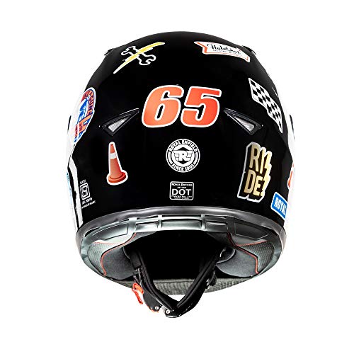Image of Royal Enfield Full Face Helmet with clear Visor Black, Size: M( 57-58cm)