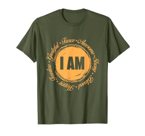 Motivational Quote Inspiration Positive Saying Life Slogan T-Shirt, Men, Olive Green, Medium