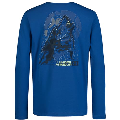 Under Armour Boys' Outdoor Long Sleeve Tee, Stylish Crew Neckline, Cute Full Fit2