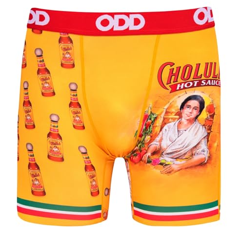 Odd Sox Men's Gift Idea Novelty Underwear Boxer Briefs, Cholula Lady