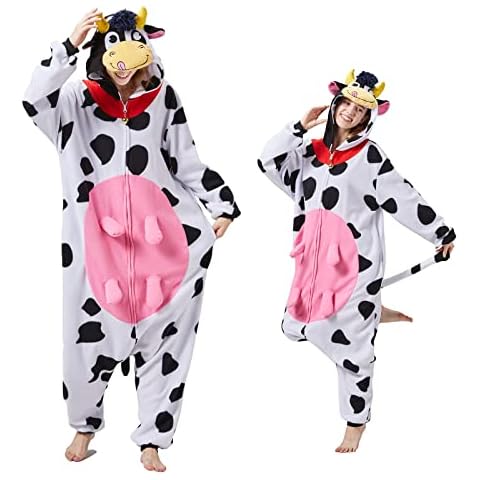 MAISUIZI Animal Cow Onesie Pajamas for Adults Cover