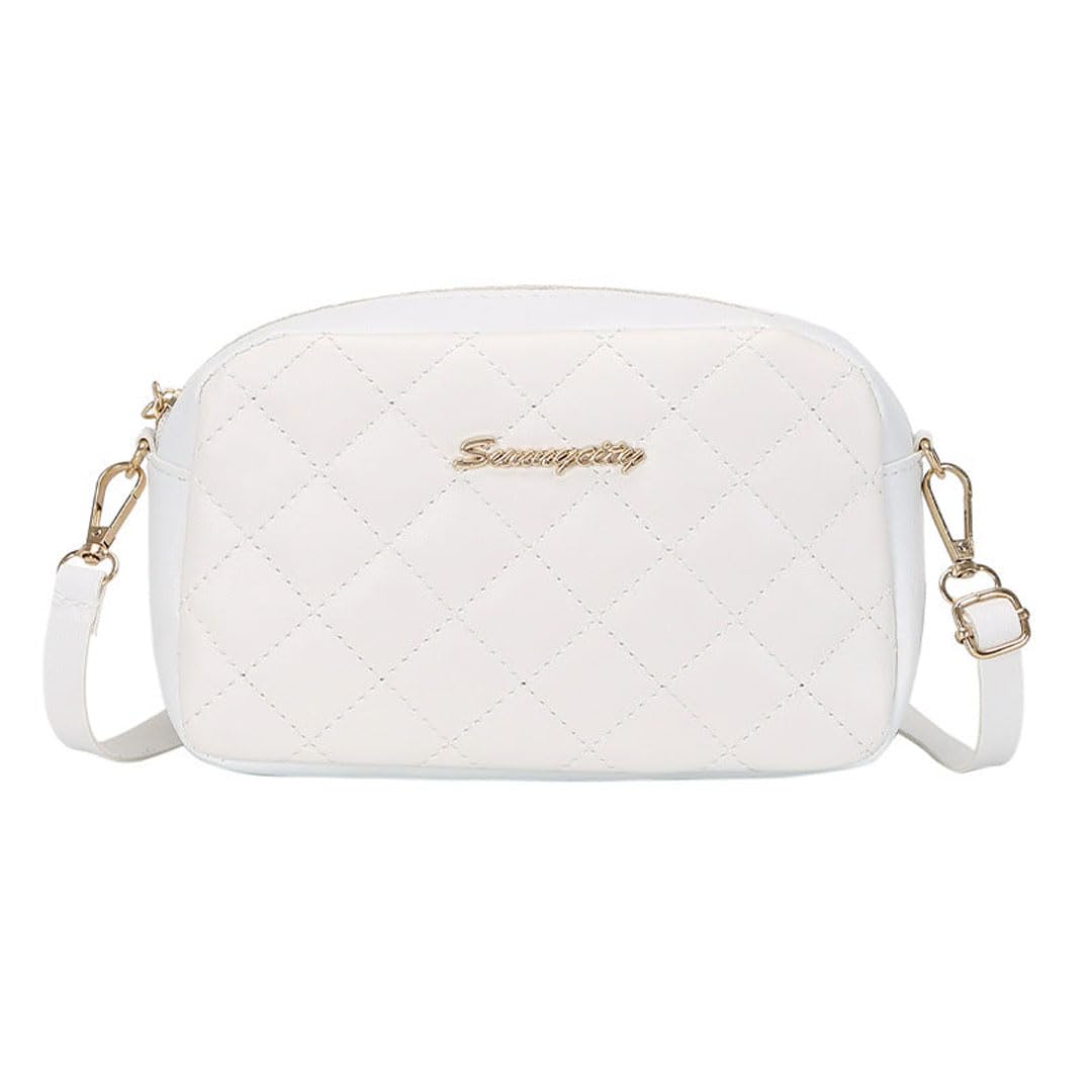 SYGA ladies Bag Christmas White Shoulder Bag Rhombus Crossbody Bag Fashionable Bag For Women (B0CM6JJSX1) Amazon Price History, Amazon Price Tracker