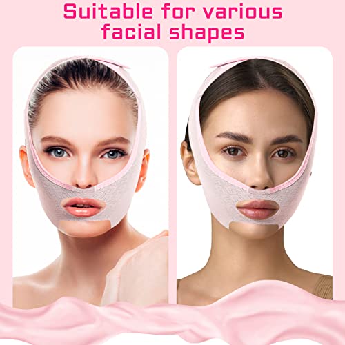 Beauty Face Sculpting Sleep Mask, V Line Lifting Face-belt Chin Strap, Double Chin Reducer for Women and Men Tightening Skin Preventing Sagging - Image 6