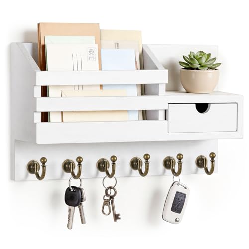 FifthQuarter Key Holder Wall Mount: Key and Mail Holder...