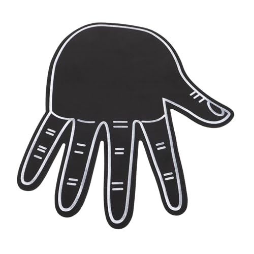KOMBIUDA Large Hand Glove Cheerleading Foam Fingers Black Sports Foam Hand for Team Spirit Celebrations